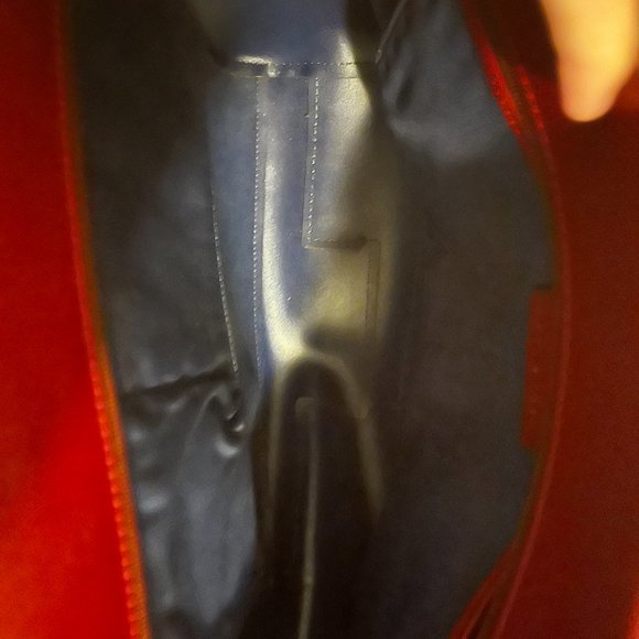 Red/Maroon large Tory Burch Tote, NWOT - Picture 6 of 7